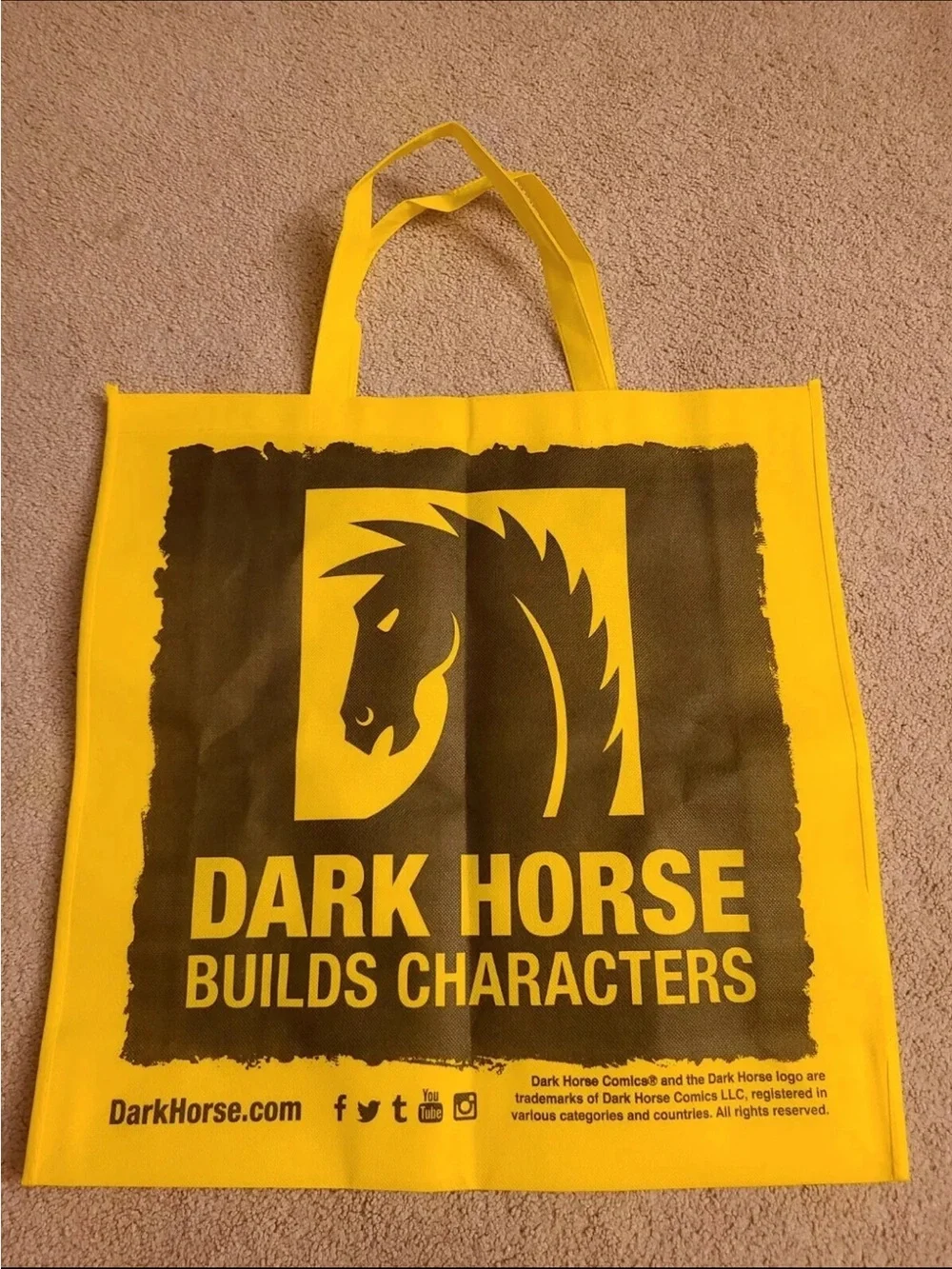 Blue Book Yellow Graphic Tote Bag by Blue Book